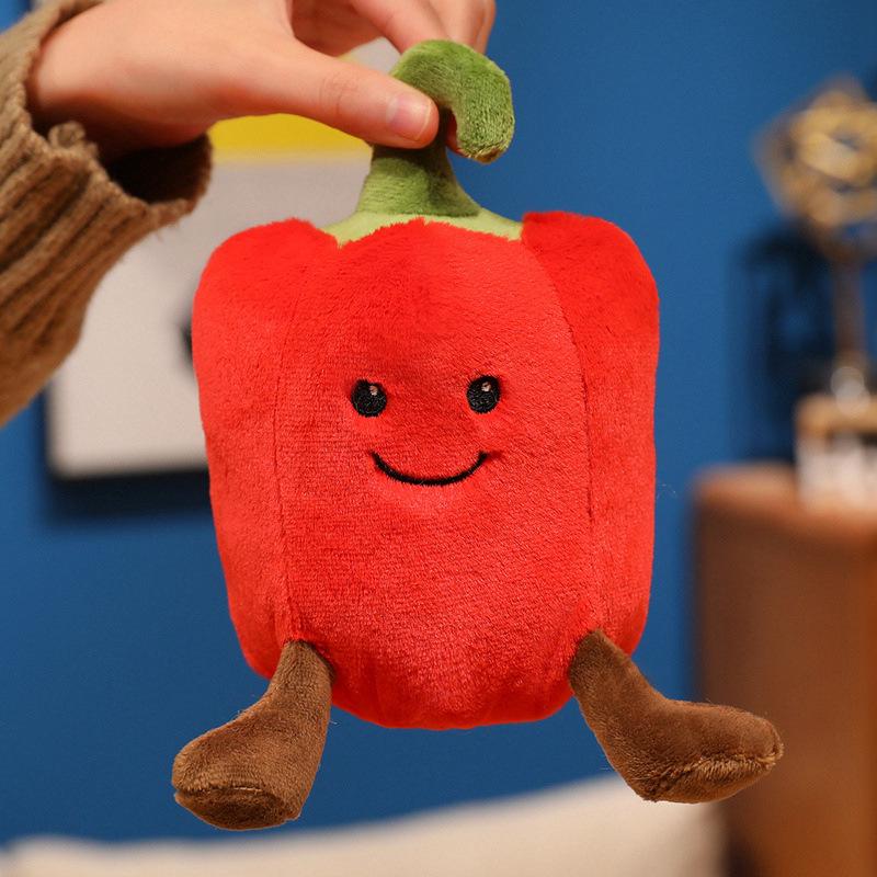Internet Celebrity Cute Plush Bell Pepper Toy - Decompression Doll & Ornament