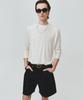 NOIRER Wool Tencel Incision T-Shirt (Ivory)