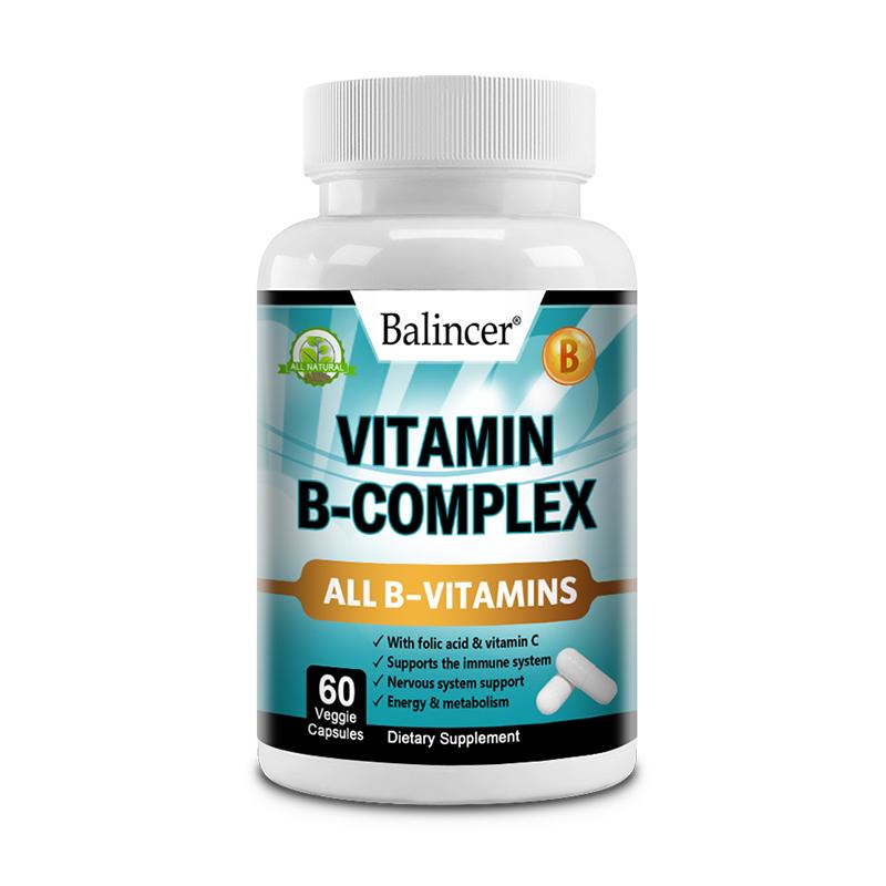 Balincer Vitamin B Complex, 60/120 Vegetarian Capsules 60 capsules
