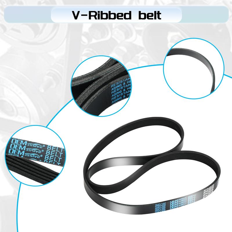 8PK2515 8PK2513 8PK2514 Car Generator Belt Air Conditioner 8 Rib Multi V Drive Belts Ribbed V Belt For Ford MERCEDES-BENZ SETRA