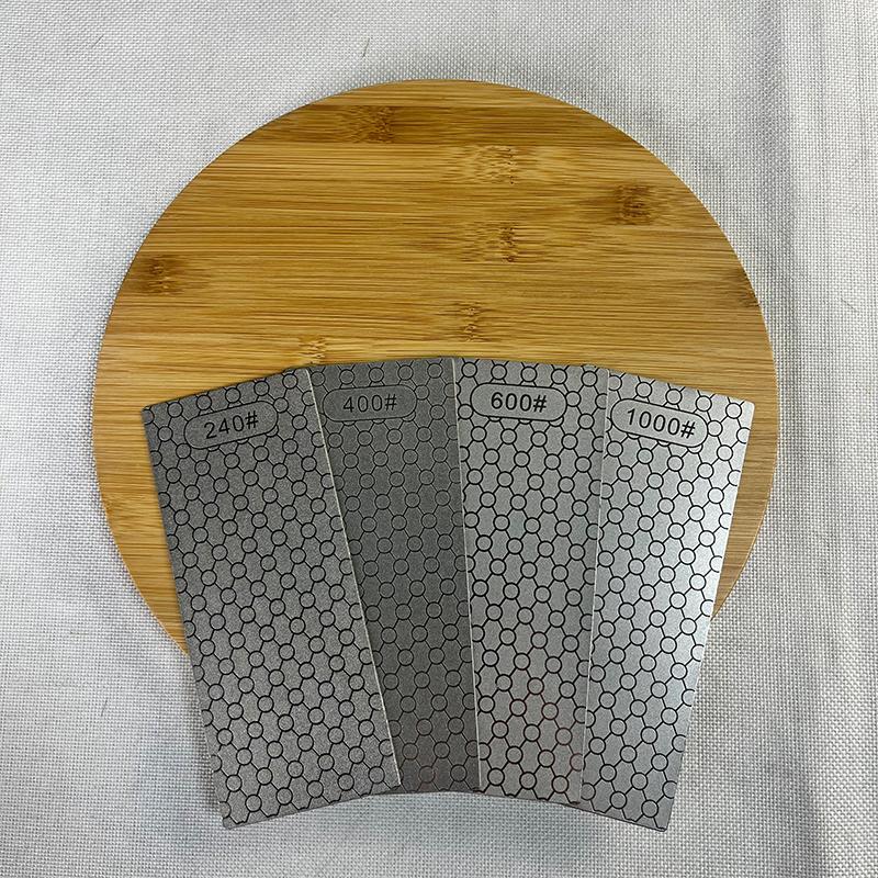 Preminum Diamond Honeycomb Pattern Sharpening Stone Quick Grinding Sharpening Stone for Kitchen and Outdoor Knives