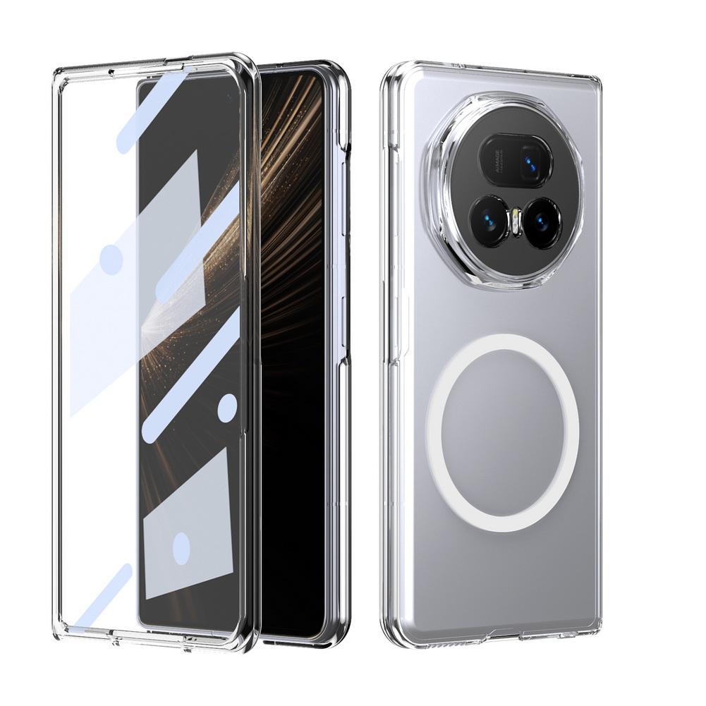 Metal Camera Edge Buttons Magnet Adsorption Tempered Glass Protect Case For Honor Magic V 5 V5 MAGIC V3 Camera Protection Cover