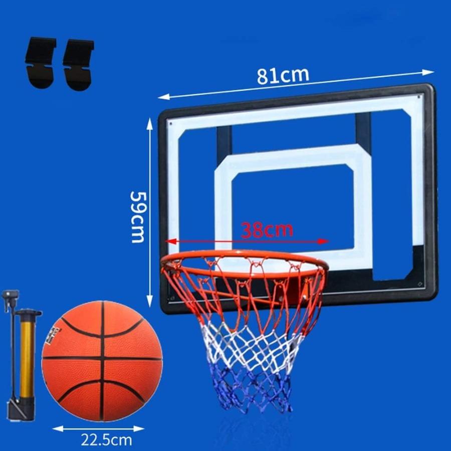 Outdoor Basketball Hoop Hanging Basketball Stand and Backboard Set for Teens Wall Mounted Weather Resistant Basketball Goal wit United States