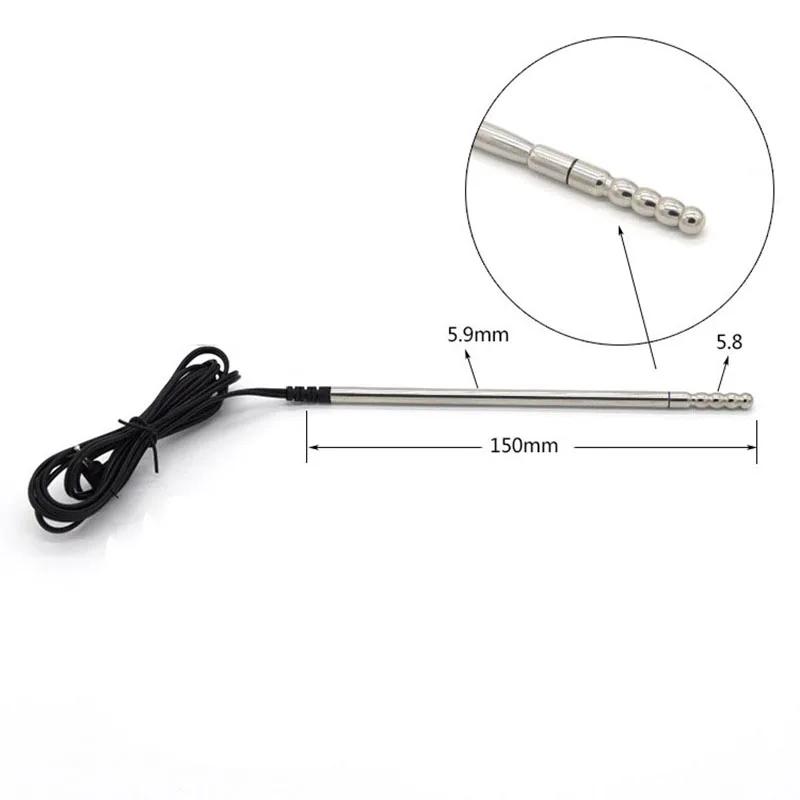 Elektroschock Penis Plug Ring Pferdeaugenstab E-Stim Urethralsonde Katheter Dilator Hahnverlängerer Medizinische Sexspielzeuge für Erwachsene für Männer
