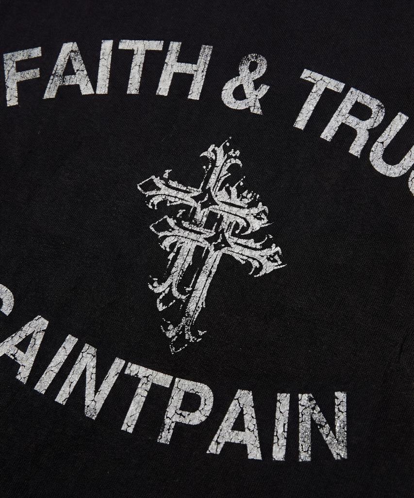 SAINTPAIN Sp Face & Trust Heavyweight Ringer T-Shirt Black