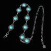 Minority Design Western Country Waist Chain Metal Women's Body Jewelry Turquoise Waist Chain  Girls