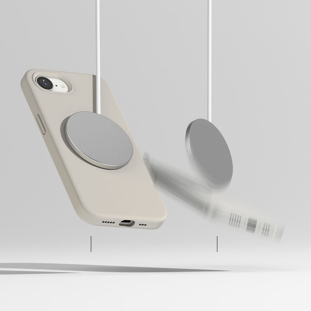 Ringke Silikon Magnetisch Magsafe Iphone 16E Stein