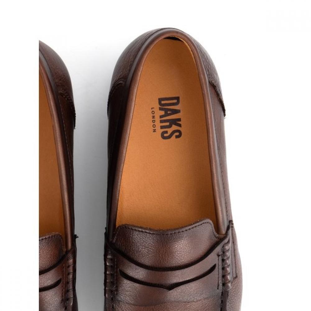 Daks Men S beSt Comfort Saffiano Penny loaferS Drm603ke20  Brown 