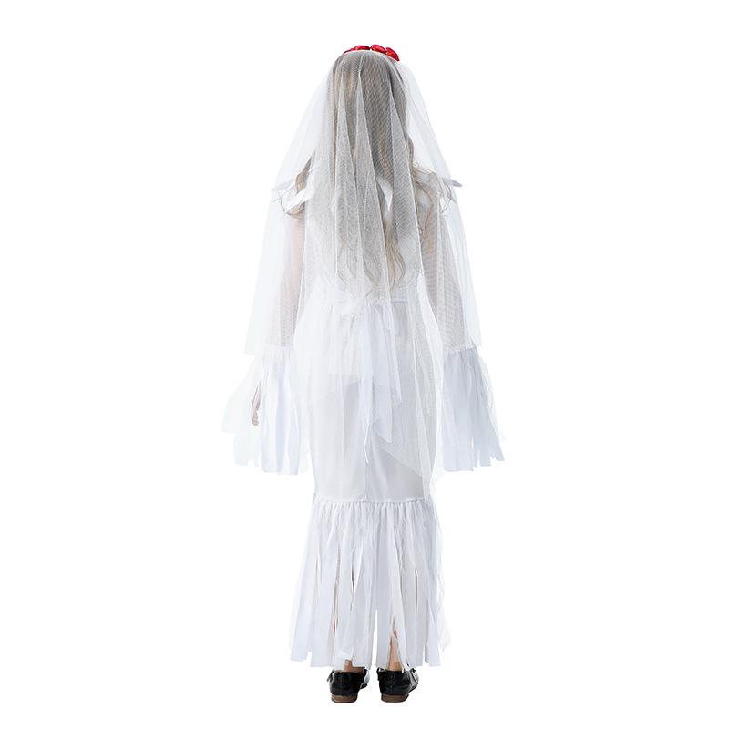 2026European and American Halloween costumes: ghost bride, witch costume, funny dress, stage performance outfit for girls