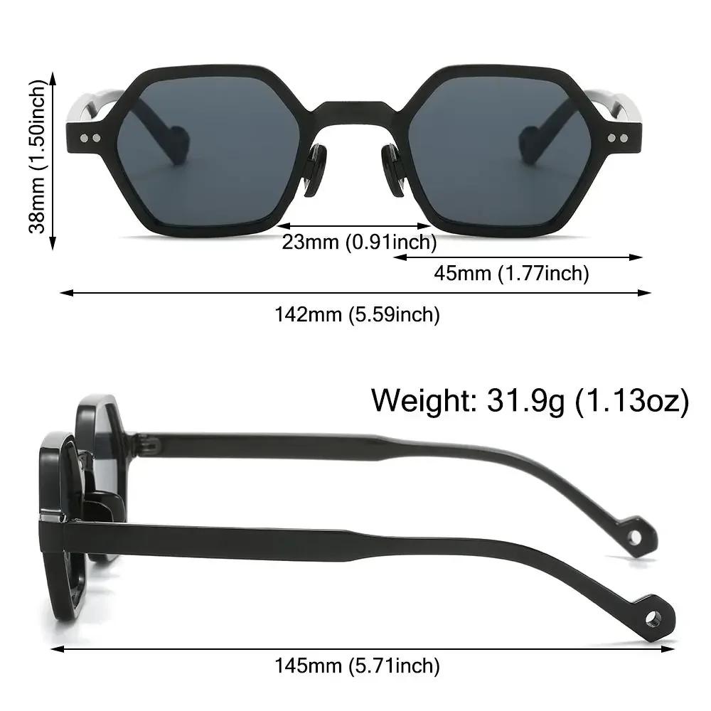 Vintage Small Frame Sunglasses For Men Brand Designer Sun Glasses Male Multicolor Mirror Punk Women Shades Anti UV400 Goggles