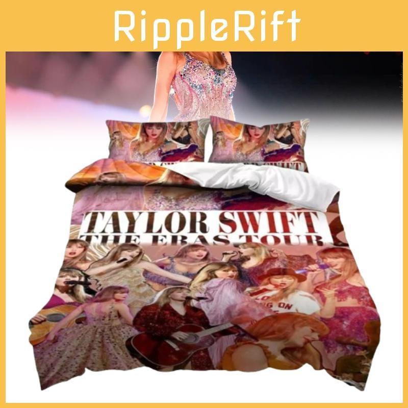 Character Swift Taylor Pattern Print Duvet Cover Pillowcase Set Bedroom Bedding