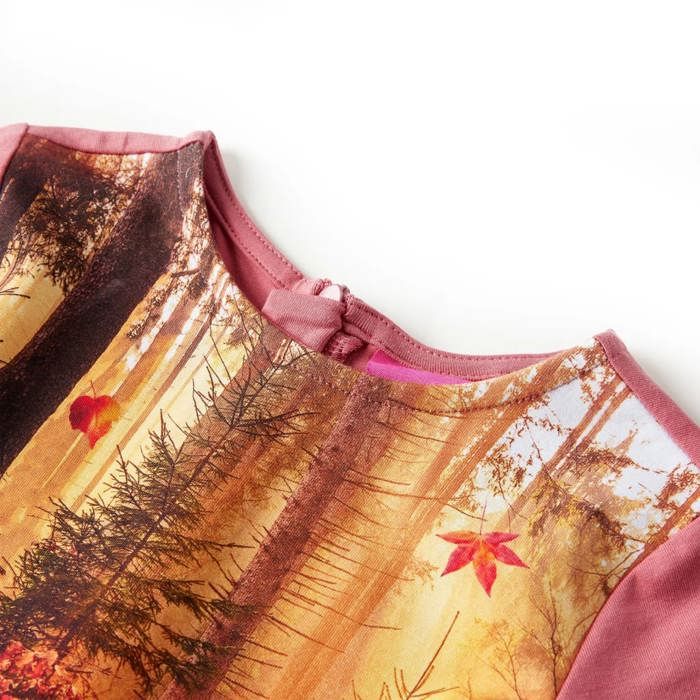 Robe pour enfants à manches longues vieux rose 92/104/116/128/140
