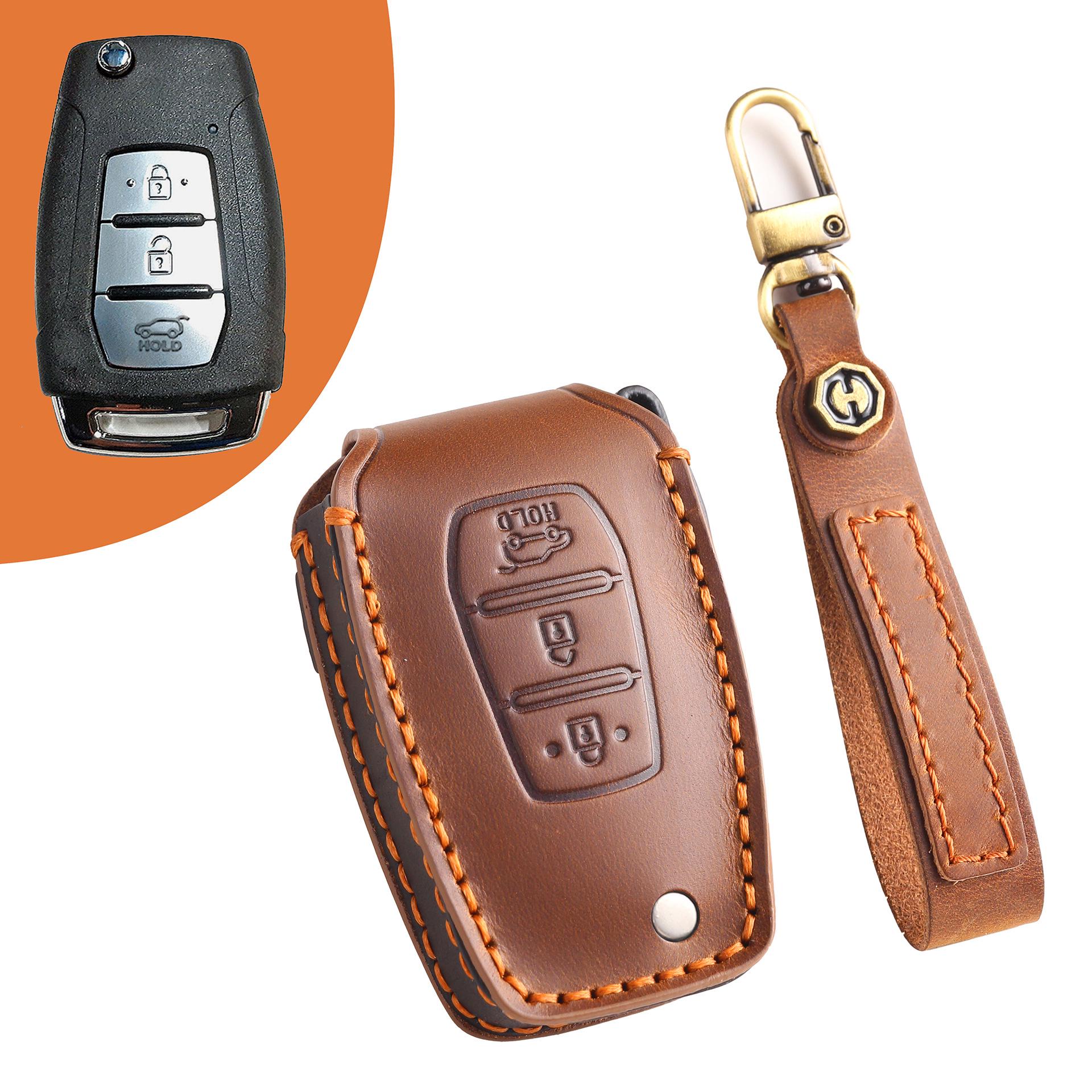 

Чехол для ключа из высококачественной кожи для Ssangyong Tivila