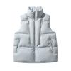New Winter Large Size Simple and Fashionable Stand-up Collar Down Cotton Vest Loose Warm Vest Women's Coat Tide