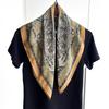 New Fashion 70X70cm Women's Scarf Silk Paisley Print Scarf Square Shawl Decorative Headband Neck Luxury Design Bandana