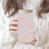 New Clear UV DTF Transfer Sticker Waterproof Bow Theme Cup Decals Cartoon DIY Libbey Glasses Wraps For 16Oz Glass Cup