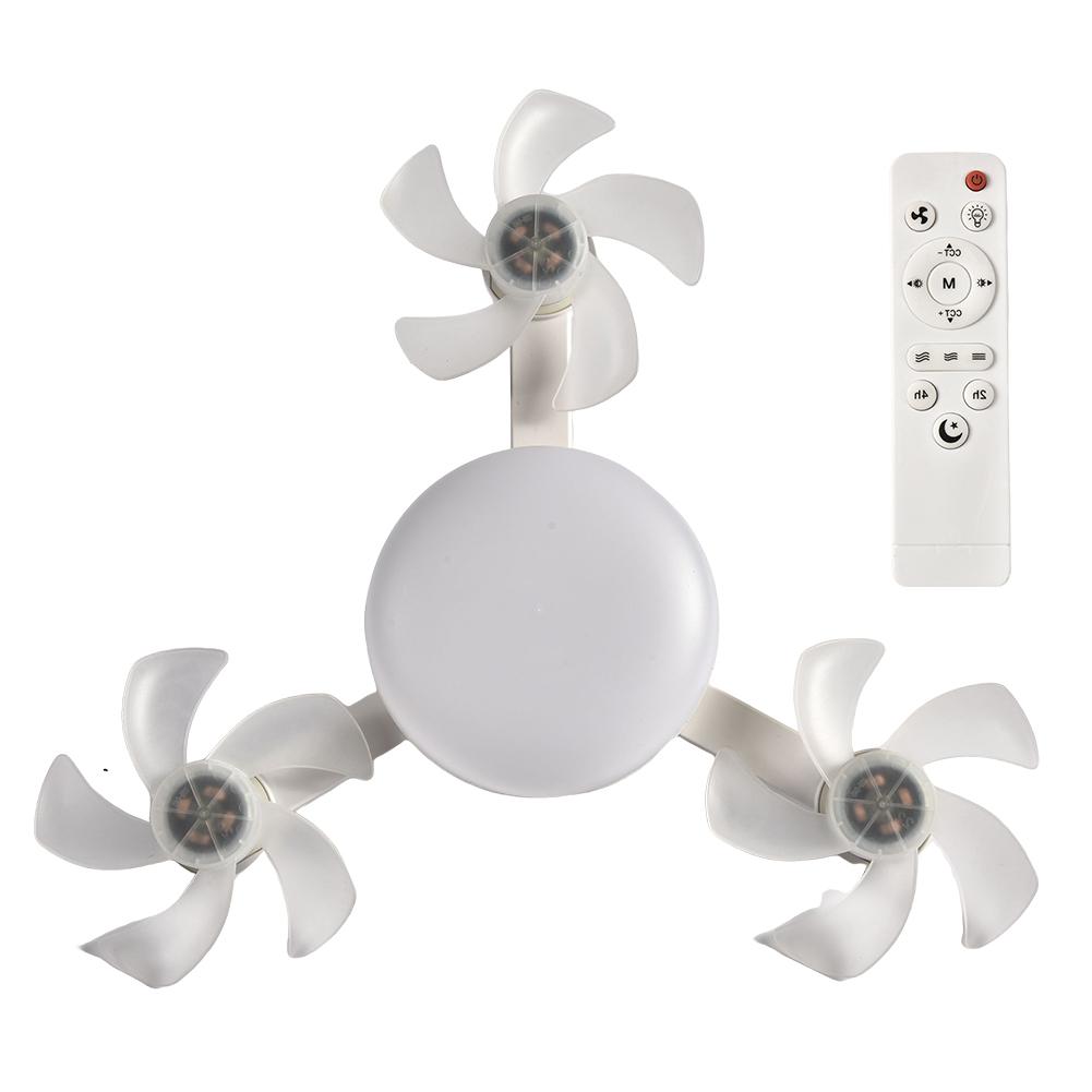 Drone Fan Light E27 Universal Dimming Fan with Remote Control for Home Living Room Bedroom Silent Ceiling Fan Light 50/60w