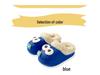 Children's Winter Cotton Slippers: Warm, Cute Cartoon Sheep Design, Big Eyes, Detachable, Non-Slip, Parent-Child Set.