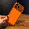 Official Orange Color Backboard For Magsafe Magnetic Phone Case For iPhone 17 Air Pro Max Four-corner Anti-fall Shockproof Cover