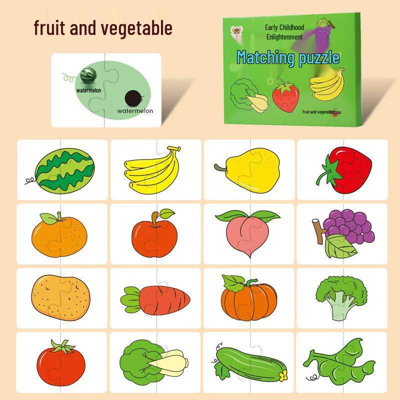 

Educational Matching Puzzles for Early Childhood Brain Development Ages 1-6