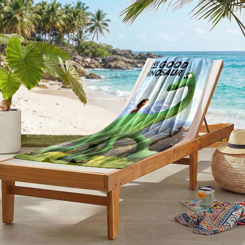 Good Dinosaur Fashion Beach Towel: Ideal for Summer Adventures Soft, absorbent and quick drying suitable for swimming and bathing