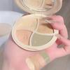 Vierfarbige Concealer-Creme Feuchtigkeitsspendender Concealer für Augenringe, Aufhellung, Mehrfarbiges Contouring, Foundation-Creme