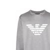 Emporio Armani FW21 Essentials Logo Print Long Sleeve Sweatshirt Men Sweatshirt Gray 8N1MR6-1JRIZ-F606