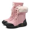 Woman Snow Boots Women Winter Shoes Waterproof Girl's Mid-Calf Boots Shoes Warm Plush Boots Womens Plush Size 42