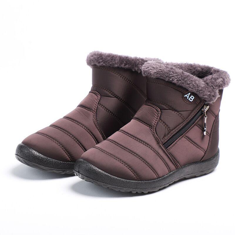 Women's Large Size 35-43 High-top Cotton Shoes Waterproof and Ski Boots