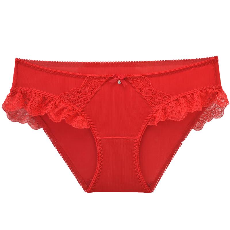

mybody Women s Lace Trim Low-Rise Briefs US 9