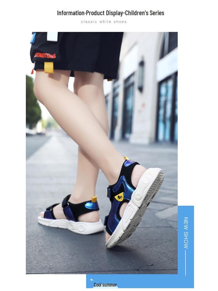2025 Boys' Non-Slip Soft Sole Sports Beach Sandals for Kids