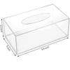 Tick Pan Fashion Bathroom Towel Box Elegant Transparent Acrylic Rectangle Storage Box |