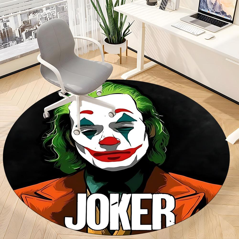 1pc Joker Office Round Area Rug, Under Office Chairs Bedroom Living Room Home Decor, Room Deco, Available in Various Sizes
