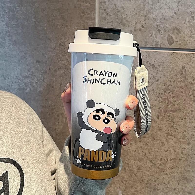 Taoshi Stainless Steel Insulated Dual-Drink Mug with Straw
