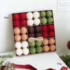 Fashion Plastic Felt Christmas Felt Ball 3CM 5CM Multicolor Christmas Ball Set Suspensable Christmas Tree Balls Party