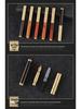 Retro Brass & Sandalwood Pocket Fountain Pen Set – Signature Calligraphy and Business Office Gift.