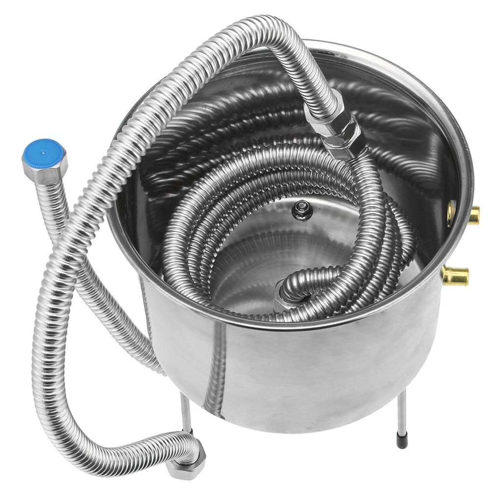 12//20/33L Stainless Steel Distiller Home Brew Moonshine Alcohol Copper Distillery Boiler Water Essential Oil Brewing