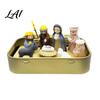 Miniature Nativity Set Mini in Tin Box 3D Printed Pocket Scene Set Small for Desk Christmas Holy Family Jesus Figurines Easter Decoration