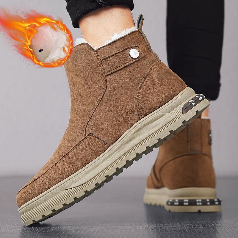 

Зимові чоловічі зимові черевики Водонепроникні протиковзкі зручні теплі плюшеві черевики для відпочинку на відкритому повітрі для чоловіків 42 коричневий