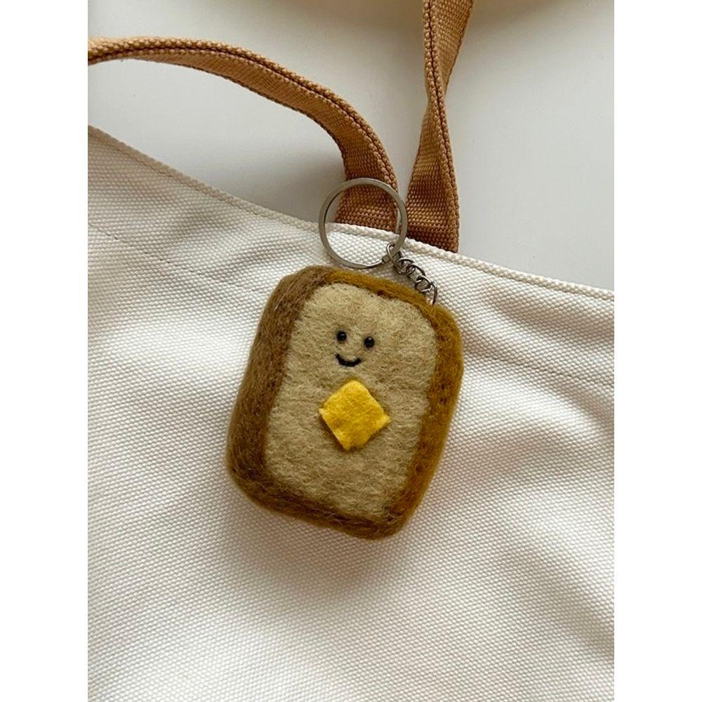 Elegant Bord Bröd Vänner Nyckelring 3 Typer Nyckelring Handgjord Docka