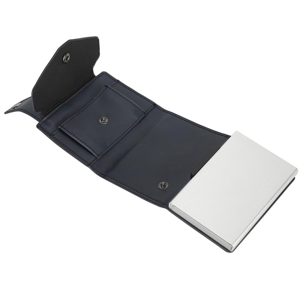 Business Card Holder AntiTheft Credit Card Case Wallet with Zipper Gift for Men Women