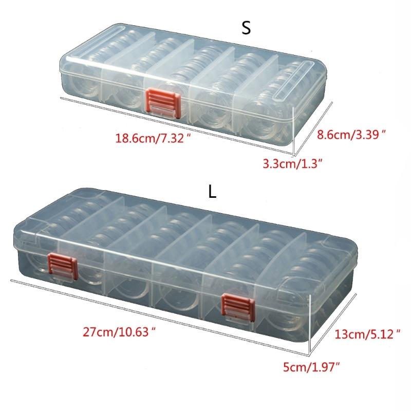 Convenient Screw Lid Box Clear Plastic Storage Container Jewelry Storage Box Powder Storage Box for Beads and Small Item
