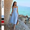 Resort Style Versatile Strapless Long Skirt Dress For Women