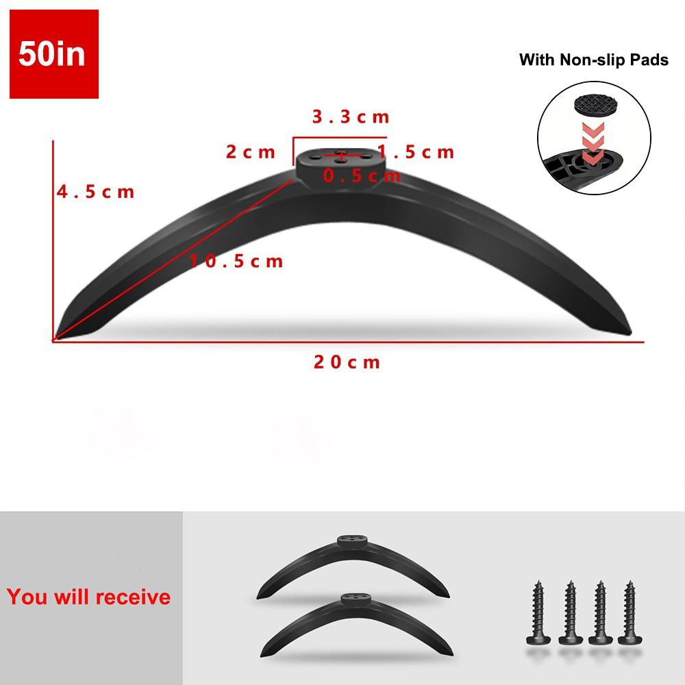 Universal TV Base Stand Legs With Non-slip Pads Television Tabletop Foot Bedroom