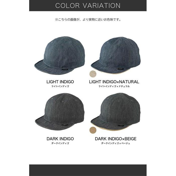 [Nakota] Nylon Denim Activity Cap Baseball Cap Denim Indigo Blue L (approx. 55-58cm)
