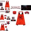 Spider-man Heldenumhang und Maske Halloween Cartoon Anime Launcher Handschuh Uhr Set