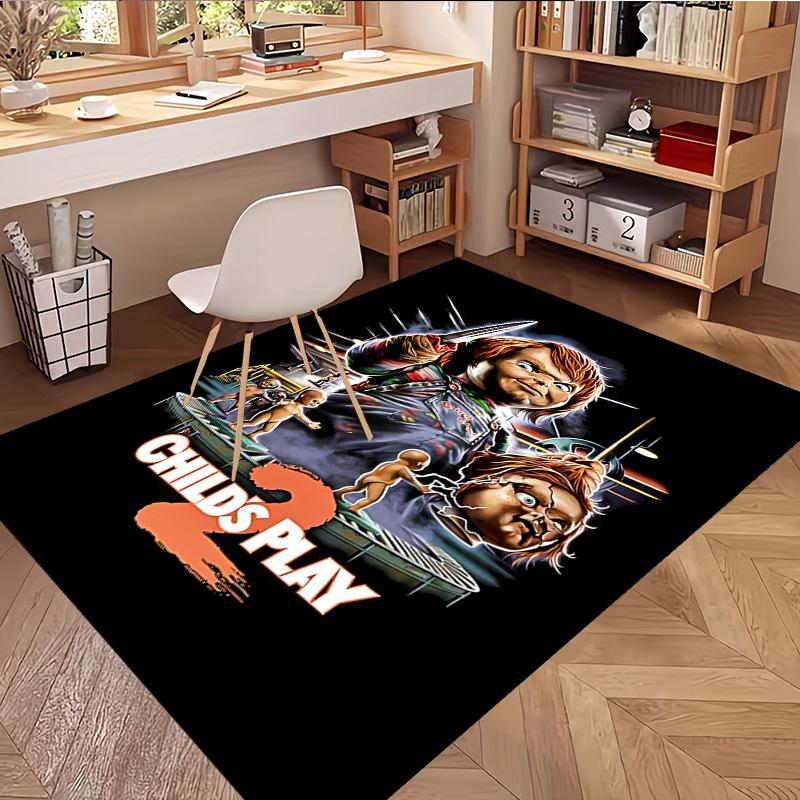 Chucky Print Rug, Washable Floor Carpet, For Entryway Dorm Laundry Room Office Study, Home Decor Birthday Christmas Gift