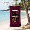 Cleveland Browns Custom Name Printed Beach Towel Personalized Soft Towel For Swimming Beach Travel