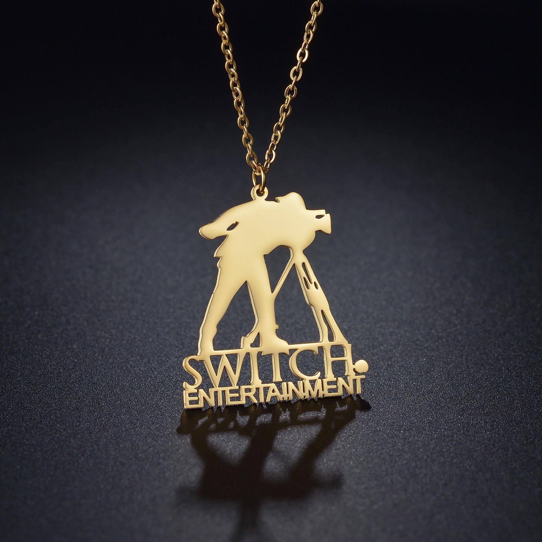Stainless Steel DIY Cartoon Animal Pendant Necklace - Personalized Fashion Accessories Steel Color