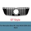 For Mercedes Benz ML W164 ML350 ML320 ML500 Front Grille Mesh Grill 2006-2011 Car Accessories Replacement Auto Parts